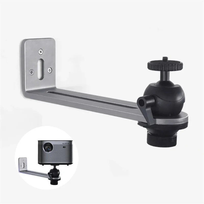 

Wall Mount Projector Stand Rotatable Adjustable Metal Sturdy Durable Universal Bracket for Most Brands Projector Support Rack