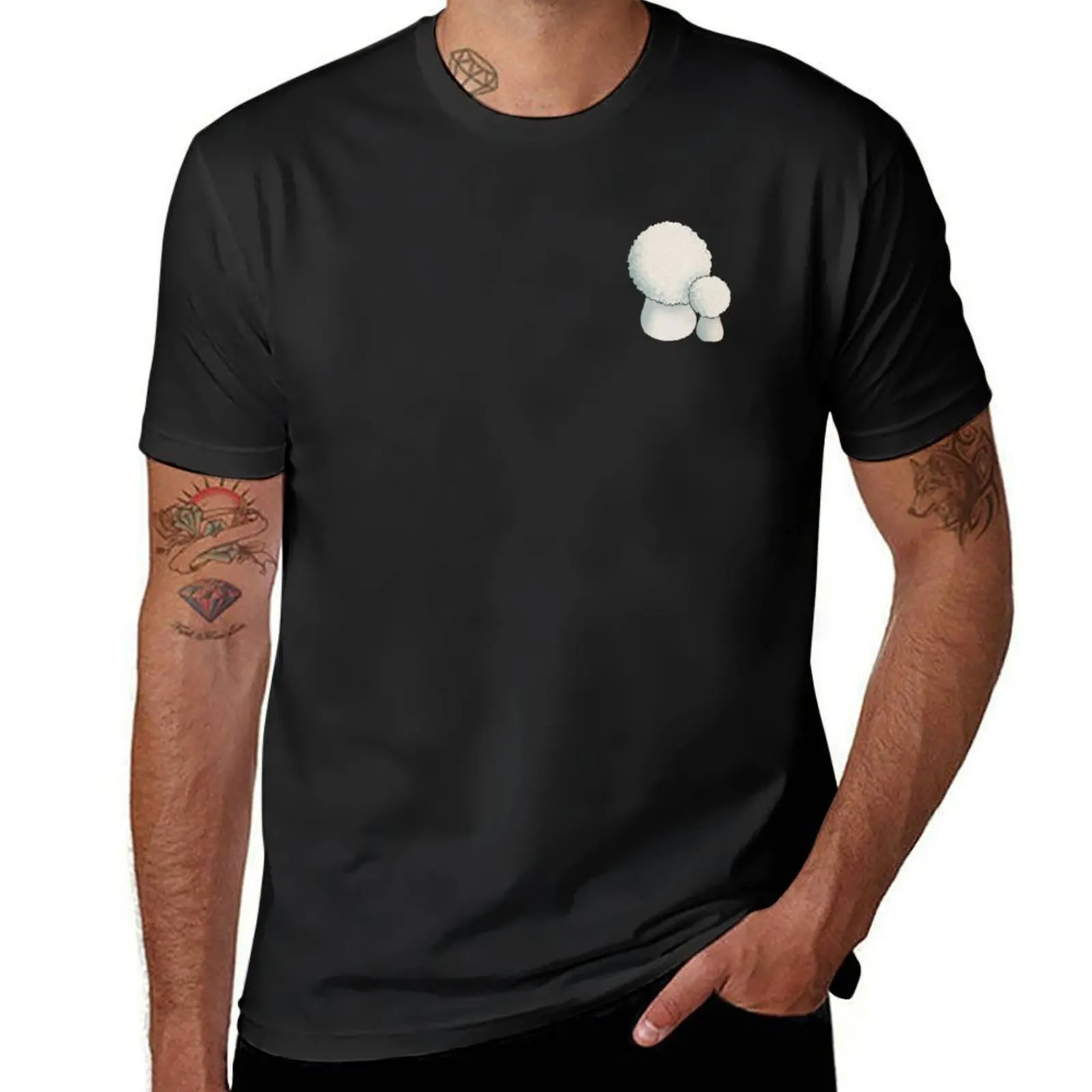 Common puffball T-Shirt blacks kawaii clothes vintage mens t shirts