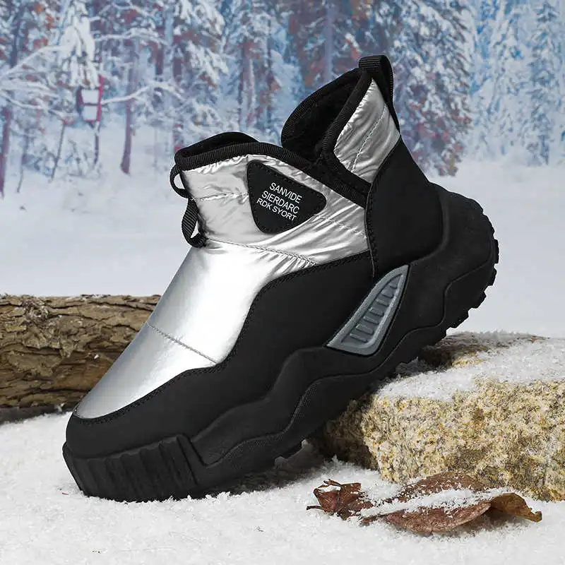 

Laceless Without Heels Board Boots Men's Black High Top Sneakers Shoes Size 41 Sports Top Comfort Seasonal Obuv Second Hand