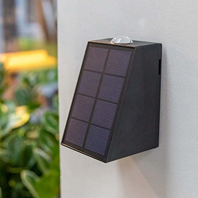 3Pcs Outdoor Solar Wall Light Garden Villa Courtyard Porch Landscape Decorative Lamp Up Down Luminous Wall Washer Lights