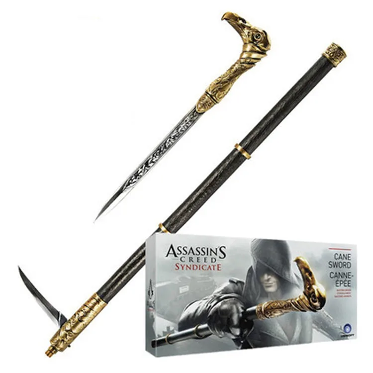 59CM Cosplay Game Assassin Creed 6 Syndicate Prop Weapon Model 1:1 Wrist Sleeve Matching Sleeve Arrow Can Eject Prop