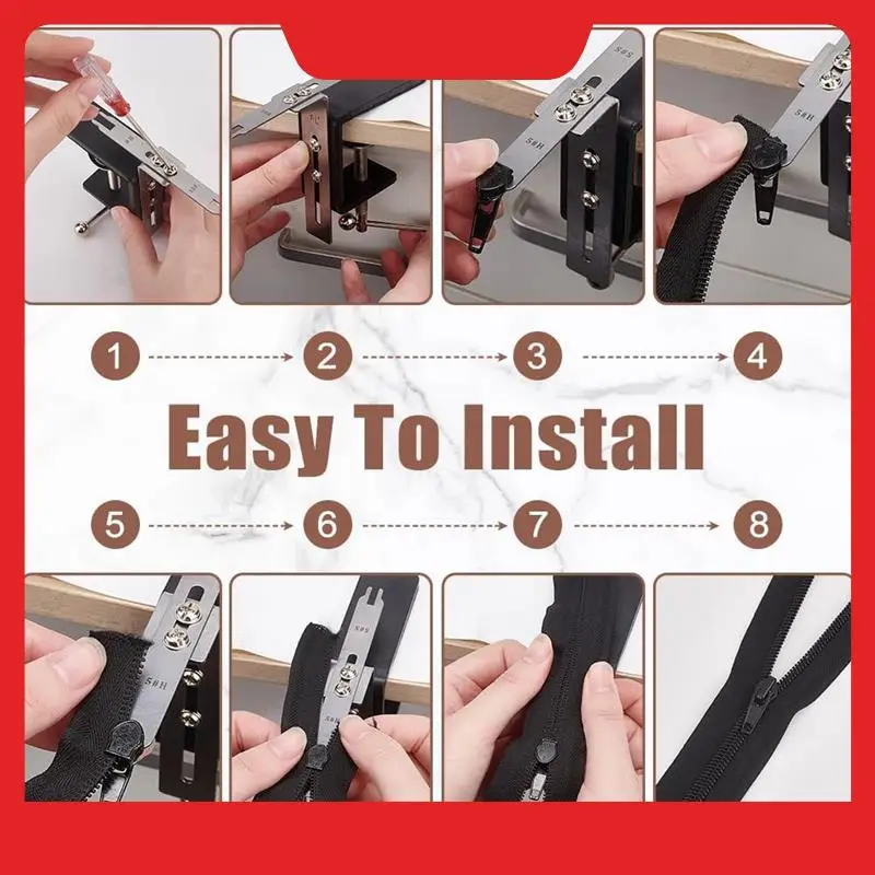 Zipper Tool Sets 2 Pcs Sewing Zippers By The Yard For Sewing Coats DIY Zipper For Tailor Sewing Crafts