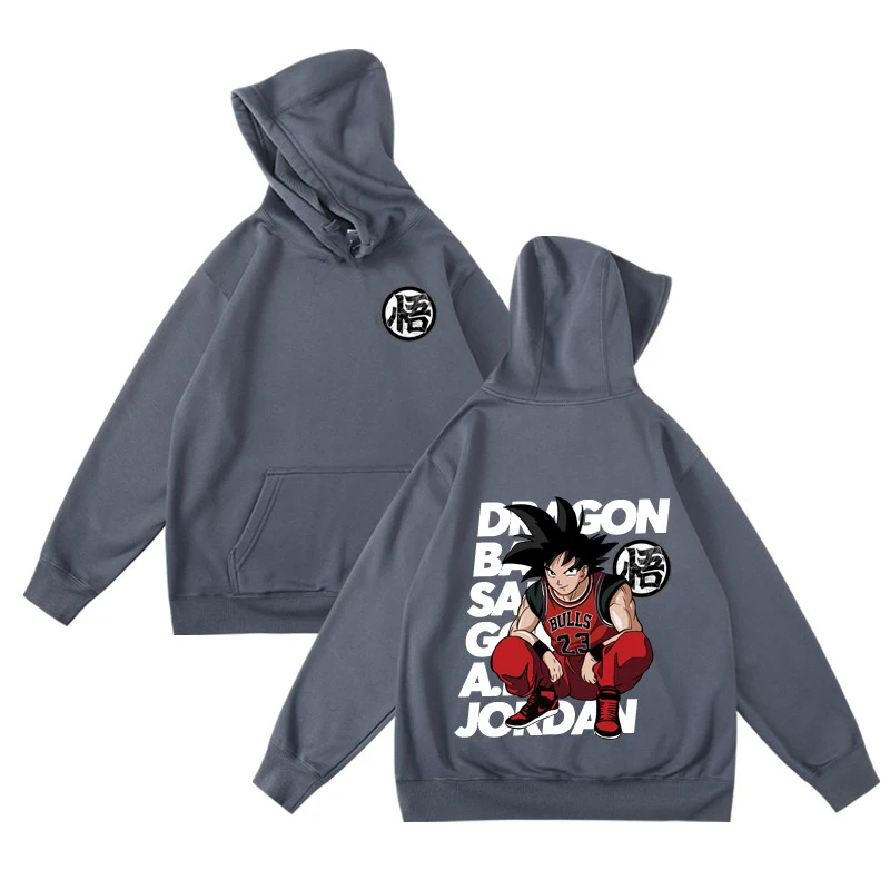 2025 لعبة دراغون بول موضة العلامة التجارية سون جوكو البلوز العصرية هوديس عادية الشارع خريف شتاء كم طويل القطن سوداديرا هوديس