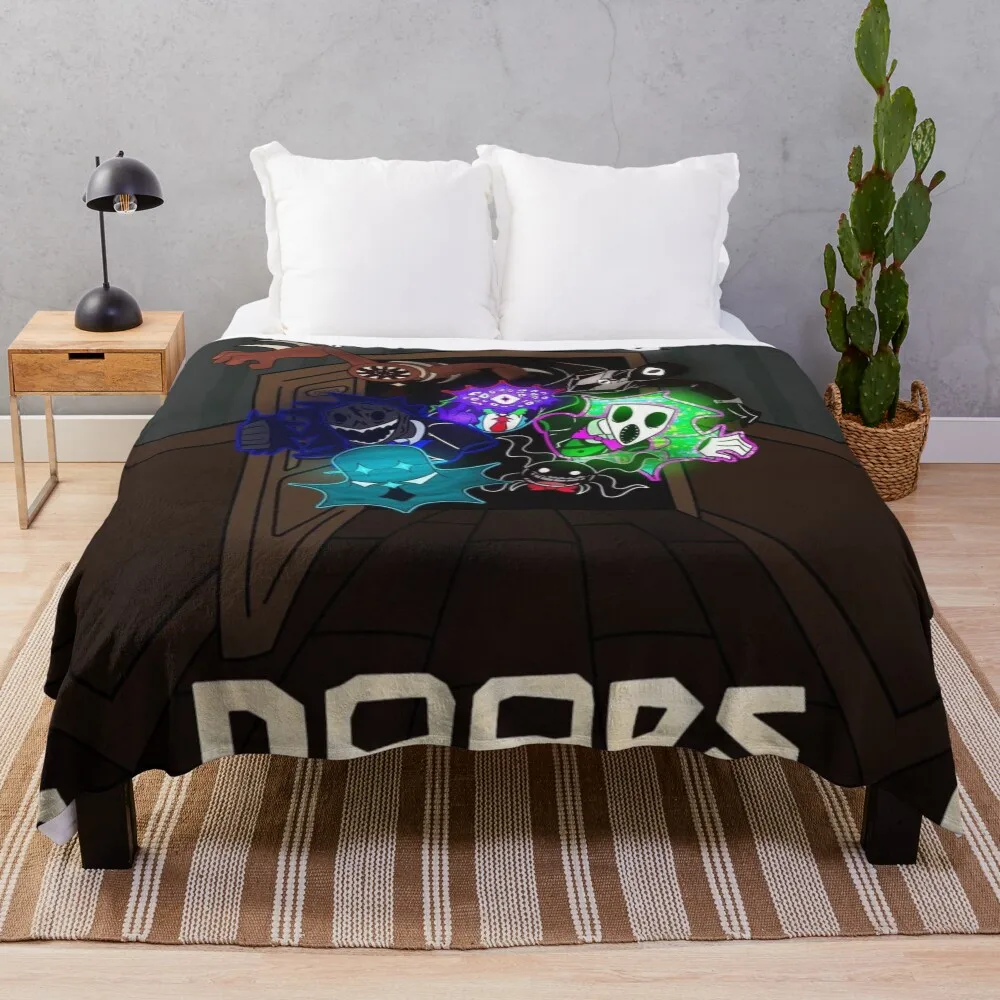

Doors, all team Throw Blanket Cozy Throw Blanket Birthday Gift for Him Her