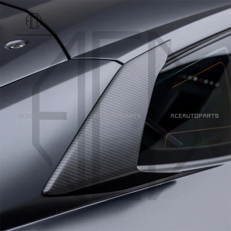 For Lamborghini Huracan STO 2022+ V Style Dry Carbon Fiber Rear Side Fender Vents Trim Body Kit