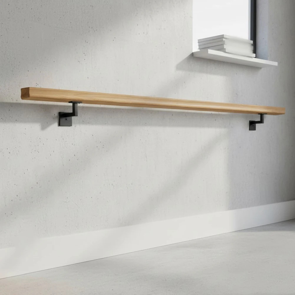 Zinc Alloy Wall Mount Bracket for Handrail Support and Railing Fixtures in Stairways and Commercial Installations