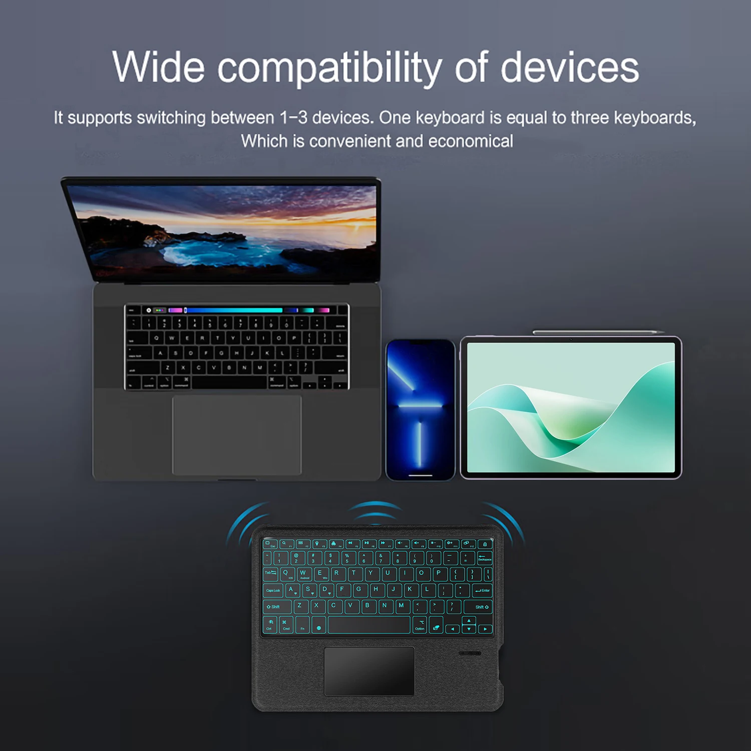 Backlight Magic Keyboard For HUAWEI MatePad 11.5"S 2024 Air 11.5 inch Smart Cover MatePad 11 11.5" 2023 Touchpad Keyboard Case