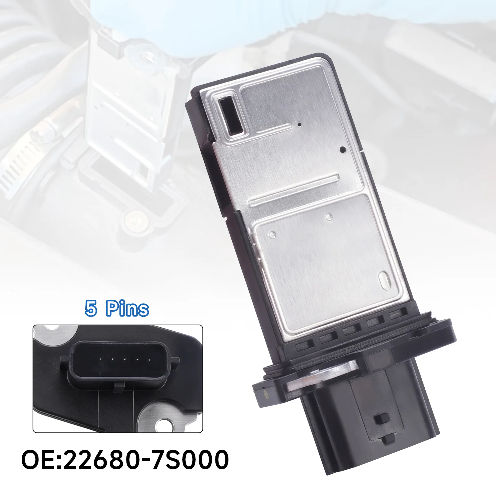Sensor de Flujo de Aire de 5 Pines para Nissan Altima 04-14, Rogue 08-13, Infiniti G35, G37, FX35, Q70, OEM 226807S00A, 22680AW400