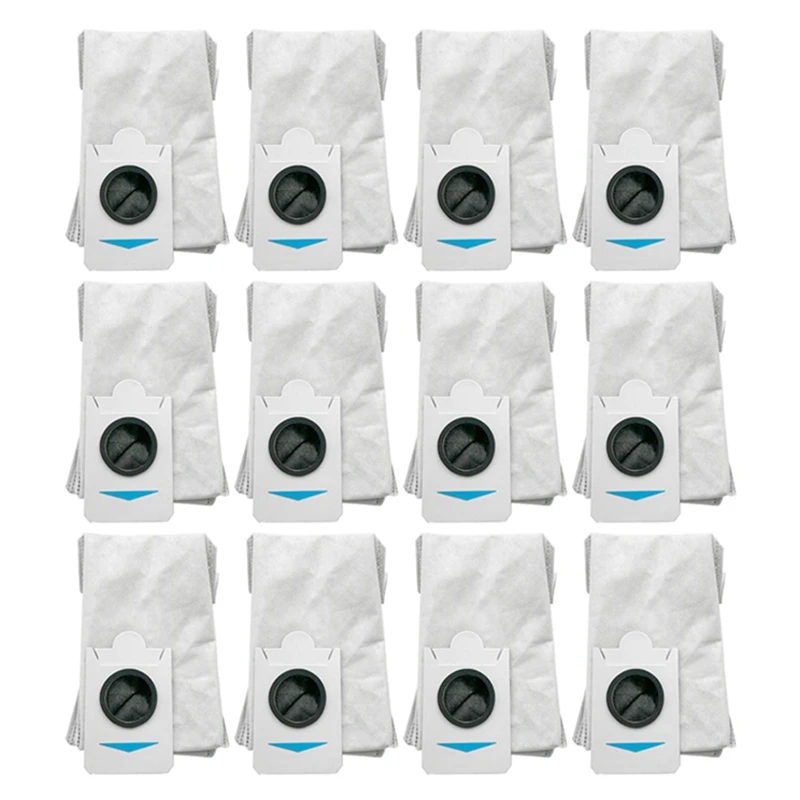 12 Pcs Dust Bags For Ecovacs T30S Combo T30S Robot Vacuum Cleaner Replacement Parts Trash Dust Bag