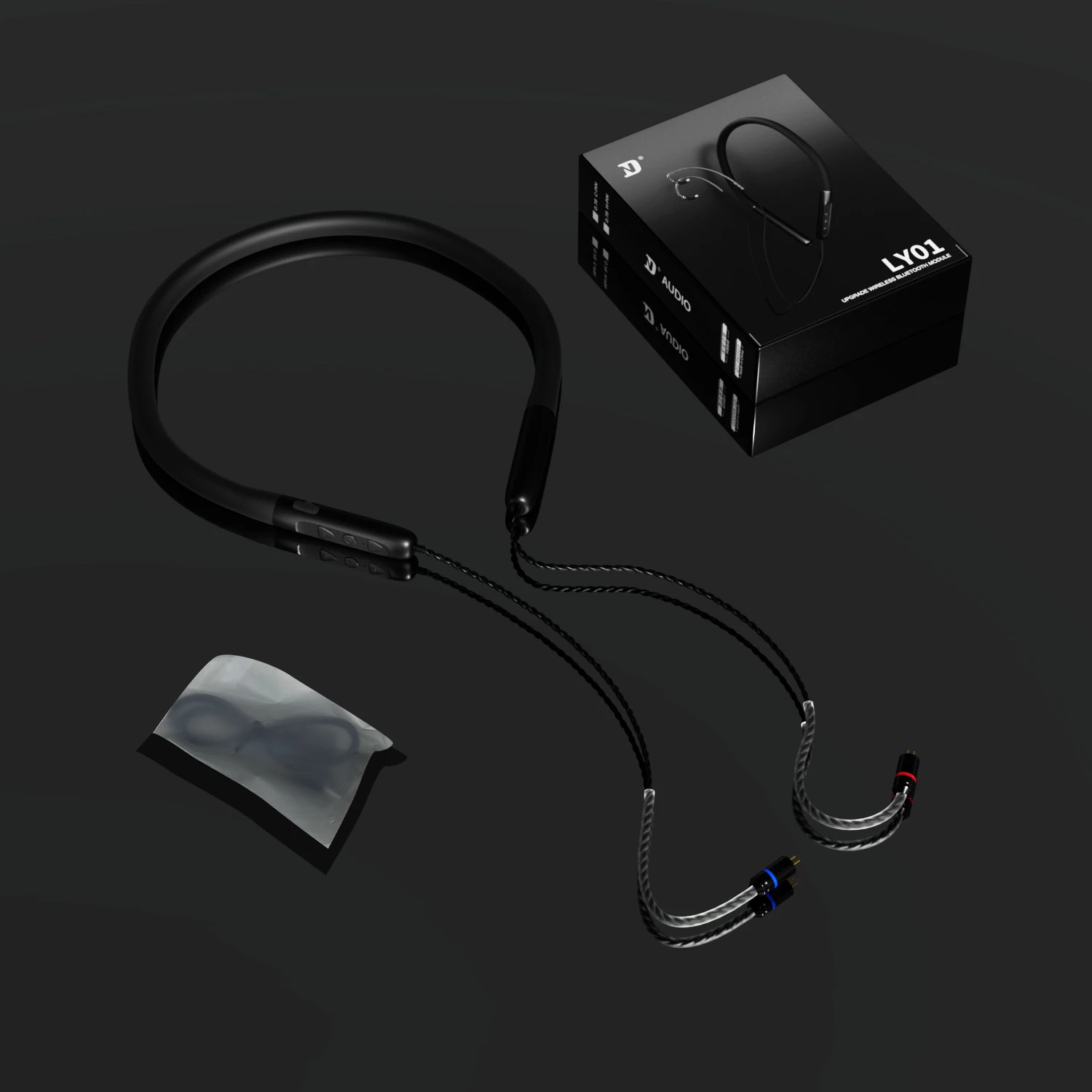 ND KZ CCA LY01 auriculares Bluetooth para colgar en el cuello, línea de actualización, batería de larga duración, correr K song 2PIN/0,75/0,78