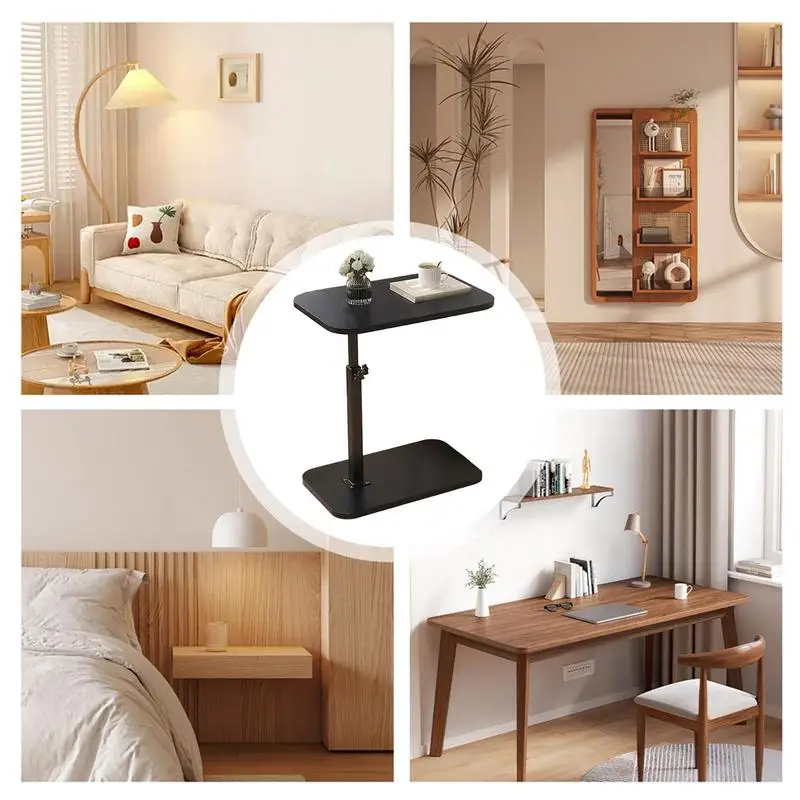 1pcs Adjustable C-shaped Table Coffee Table Bedside Storage Rack Sofa Side Table Conveniently Mobile Home Living Room Table