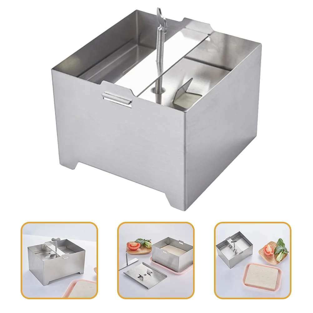 

Tofu Mold Maker Practical Making Cottage Cheese Soybean Curd Washable Tool Stainless Steel Press Mould for DIY