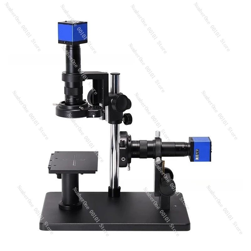 

4K Microscope CCD Horizontal Stand Flatness Detector Same Screen Display Large Base XY Stage Magnification