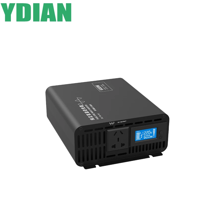 

110vac 220vac 600W 12V 24V 36V 48V 60V 72V 84V DC to AC LCD Display Off Grid Pure Sine Wave Power Inverter Charger