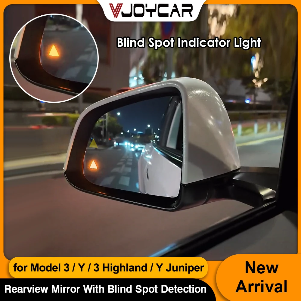 

Зеркало заднего вида Vjoycar с системой контроля слепых зон BSD для Tesla Model 3 Y New Y Juniper 3 Highland Lane Change Assist