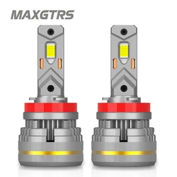 M19W 2x H1 H7 H4 H11 Led Lamp Bigger Copper Tube Led Lights H8 HB3 9005 HB4 9006 9012 12V Canbus For Car Led Headlight Bulb