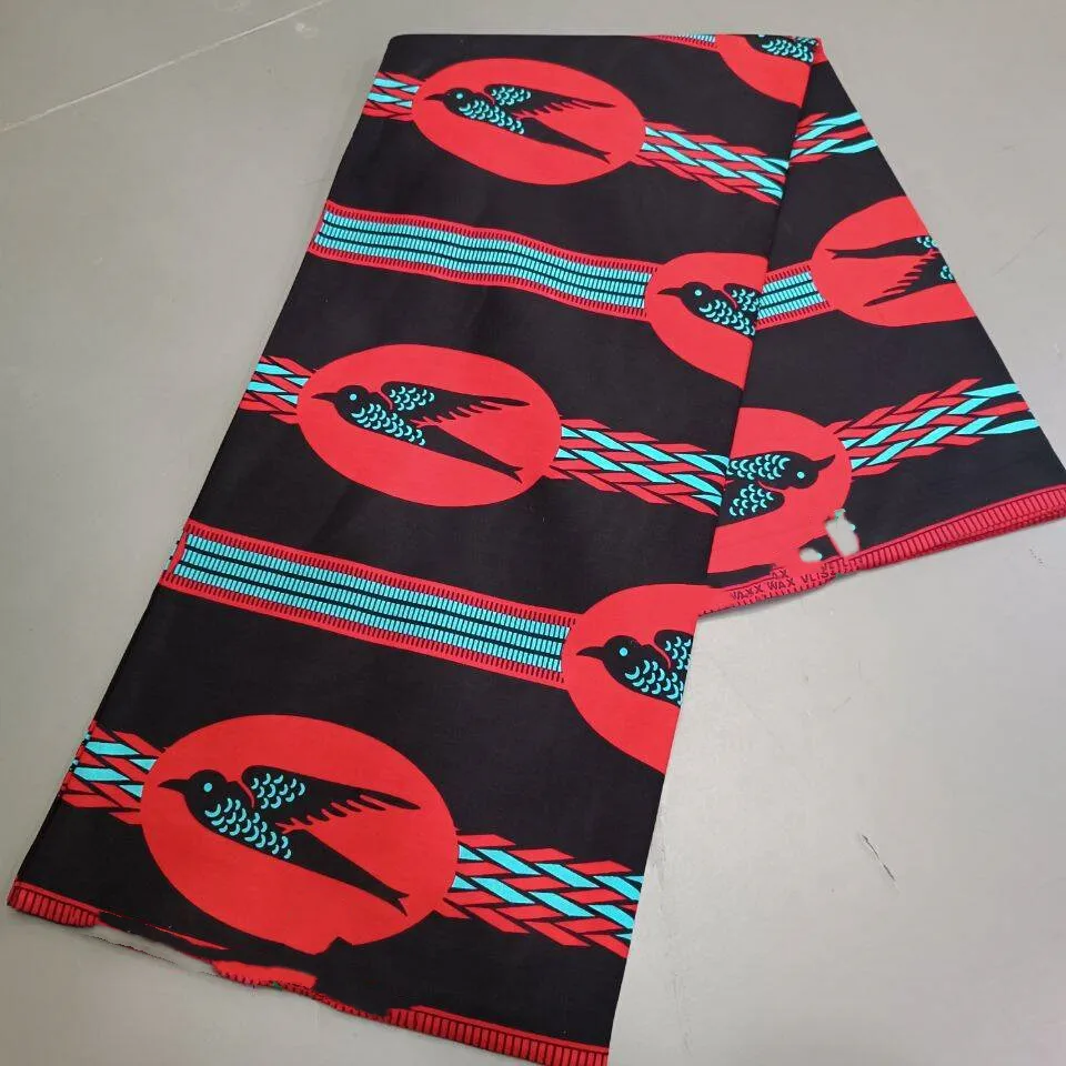 100% cotton Ghana Nigeria Style Most popular Veritable African Wax Real Fabric 6 yards High Quality Ankara Prints wax Material