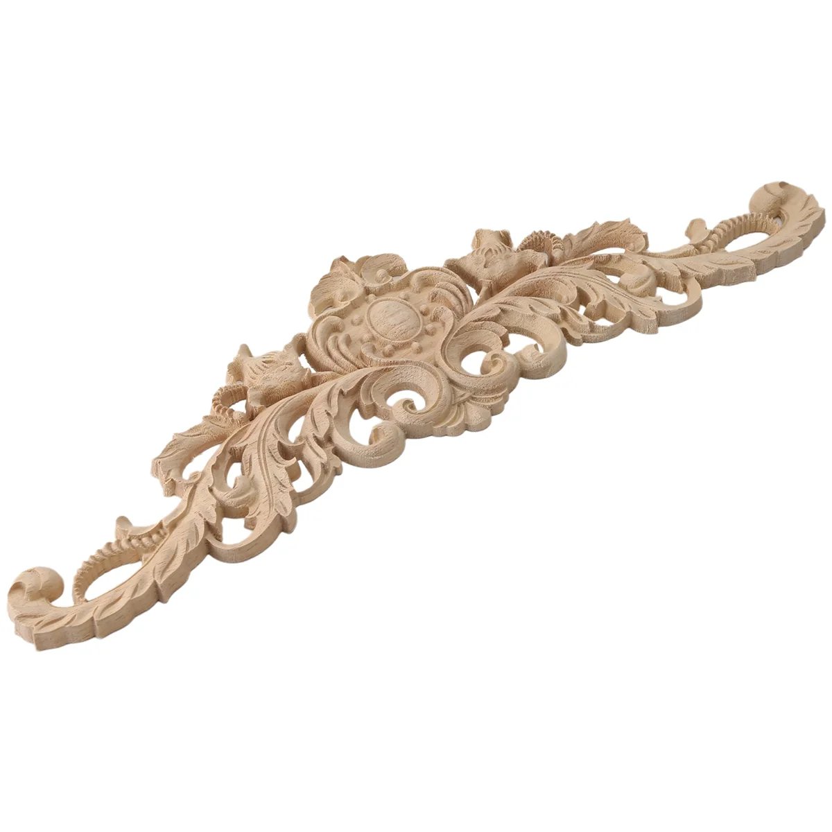 A56X 40x12 سنتيمتر رائعة الكلاسيكية المطاط الخشب منحوتة زين الأثاث الطبيعي صائق الخشب اللون
