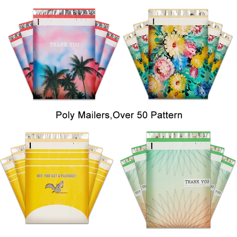 

10PCS Eco-friendly Plastic Mailer Clothing Bags Poly Mailer Self Seal Envelopes Gift Package Mailers Courier Shipping Envelopes