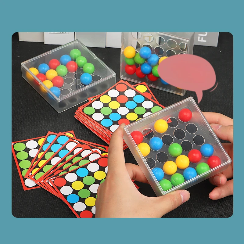 Dita flessibili educazione per bambini giocattoli per l\'apprendimento scatola di perline colorate capacità di osservazione capacità di coordinazione