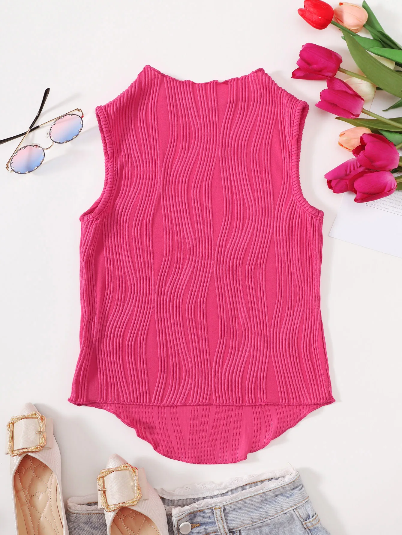 8-14 years old big girls summer clothes girls clothes fashion out party tops flower thousand bone jacquard fabric hem asymmetric