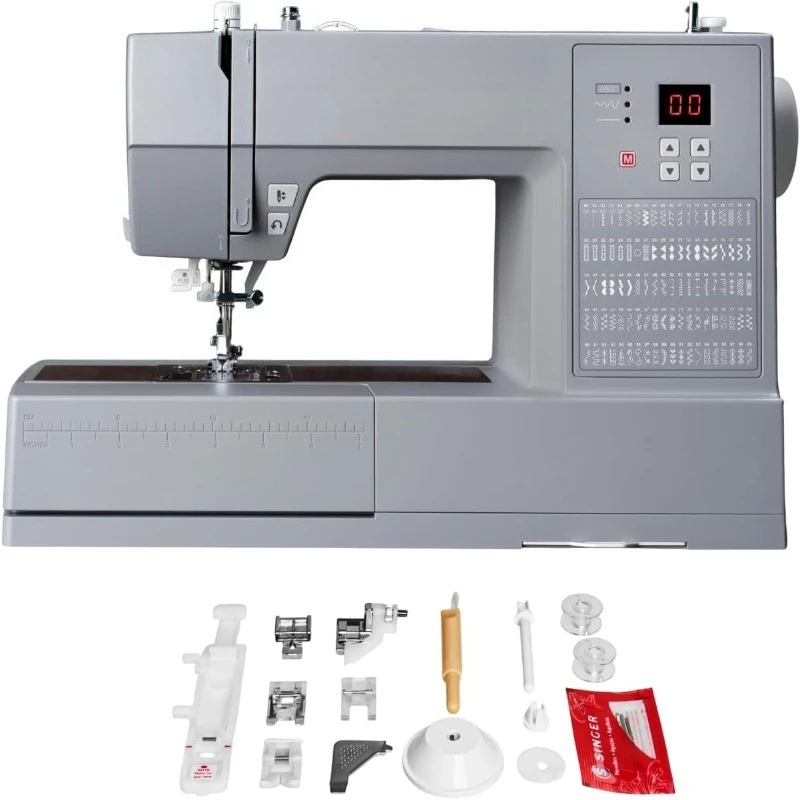 ماكينة خياطة محوسبة عالية التحمل 6620C مع ملحقات |   215 غرزة، شاشة LCD، خيوط إبرة مدمجة