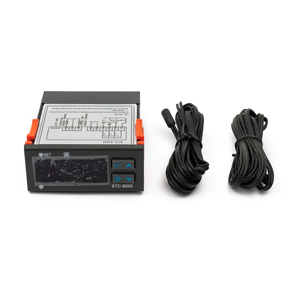 Robust AC 220V Digital Temperature Controller STC9200 with Dual Sensor Defrost Function for Optimal Efficiency