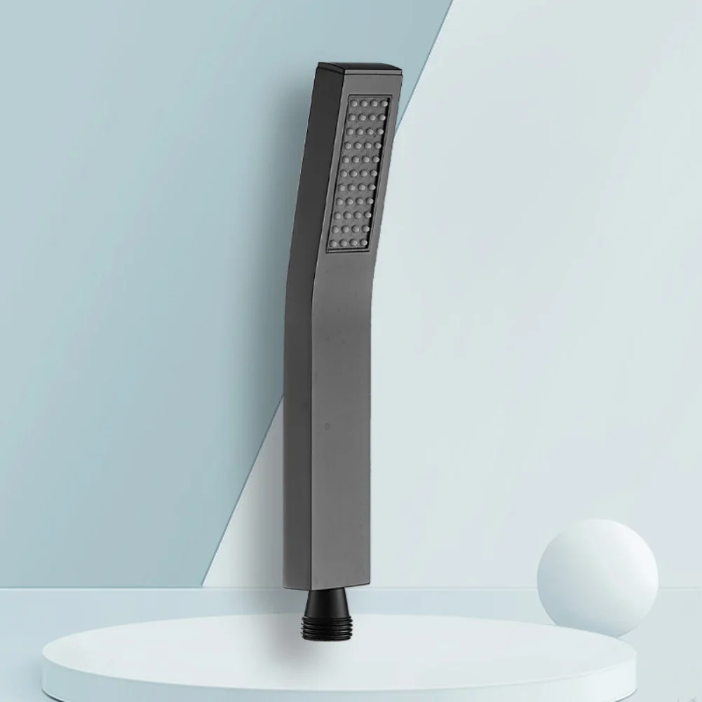 Handheld Stainless Steel Square Shower Head with Robust Construction and High Pressure Spray Suitable for Hotel and Home
