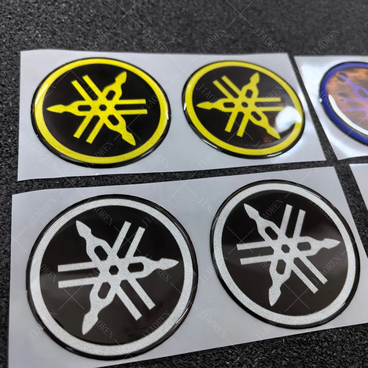 جل ثلاثي الأبعاد لملصقات ياماها شعار خوذة خزان الدراجة النارية شعار مائي #4