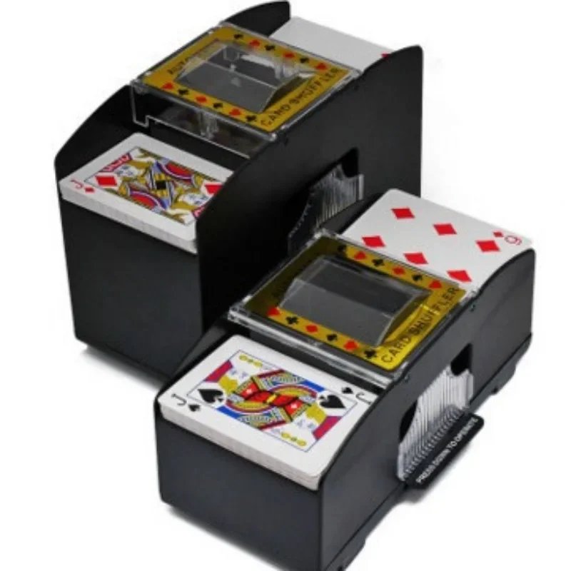 Automatic Playing Card Shuffler Mixer Games Poker Sorter Machine Dispenser for Travel Home Festivals Xmas Party Battery Operated