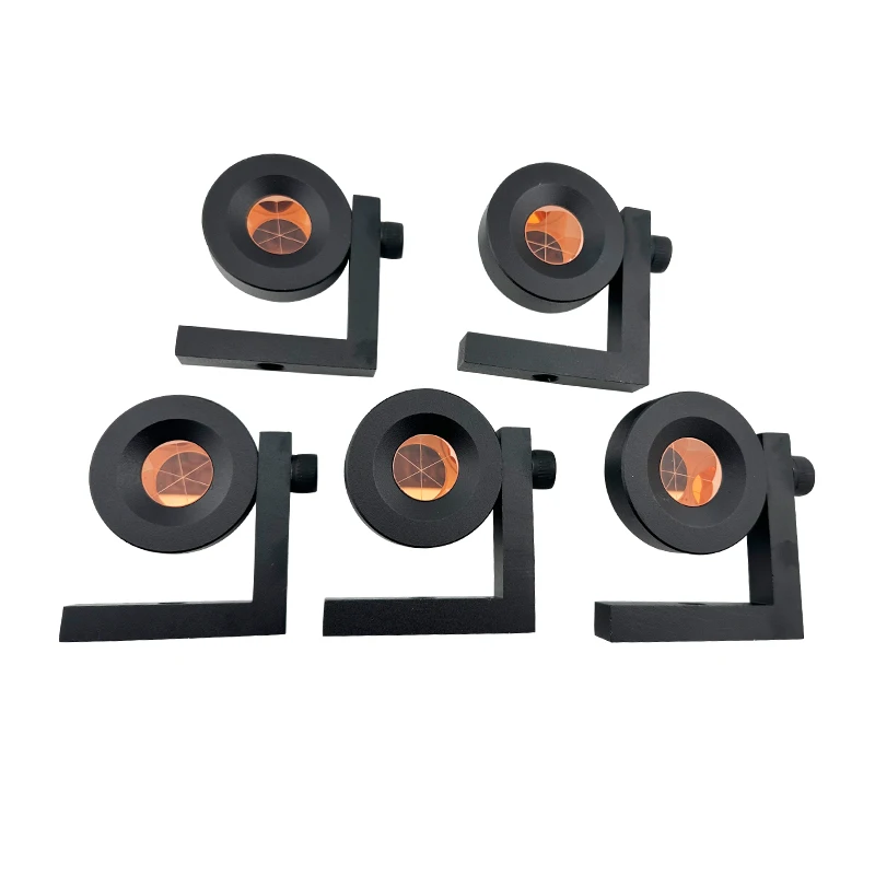 5PCS 90 Degree Mini Prism for Leca Total Station L Bar Prisma Optical Glass Reflector GMP104 Water Dust Proof Metal Right Angle