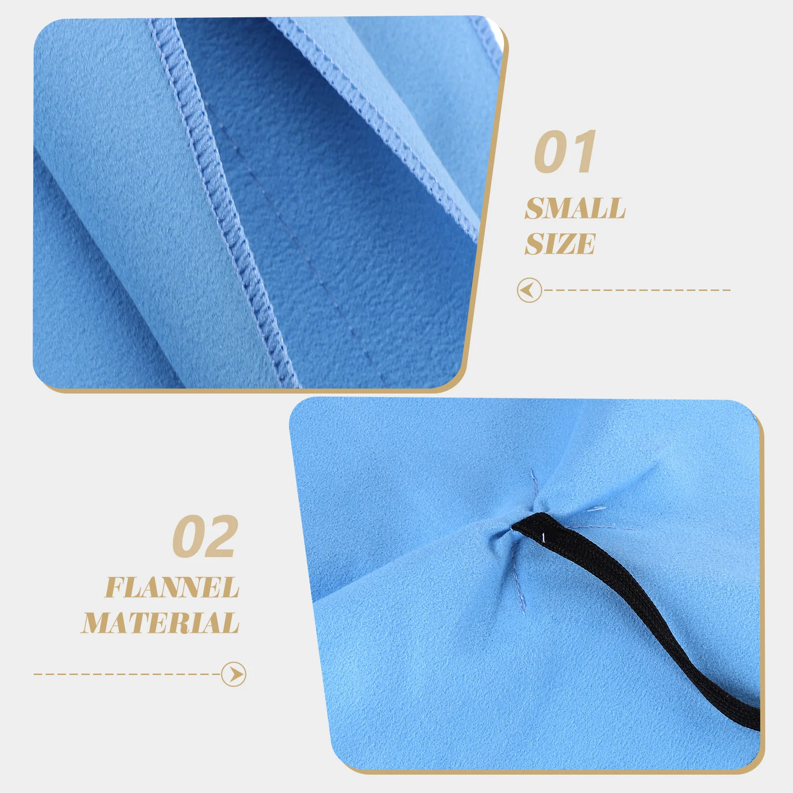 

2 Pcs Saxophone Cleaning Cloth Flute for inside Musical Instrument Cloths Tool Clarinet Tools Blue