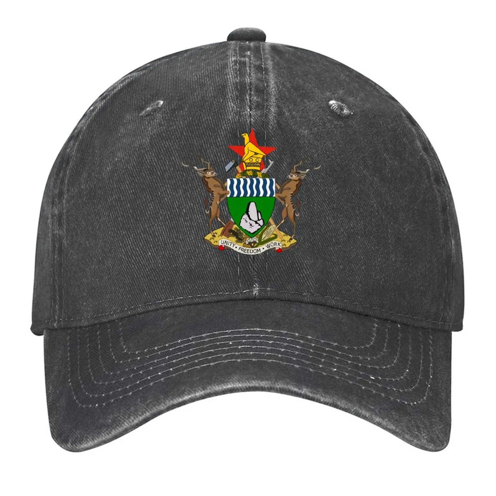 

Zimbabwe Coat of Arms Baseball Cap funny hat Dropshipping Golf Hat Military Tactical Cap Baseball For Men Women's