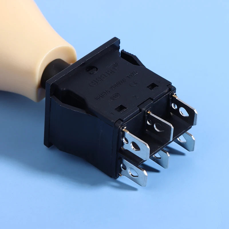 6Pin ON-OFF-ON Children's Electric Vehicle Toggle Switch Push Handle Forward Backward Stop