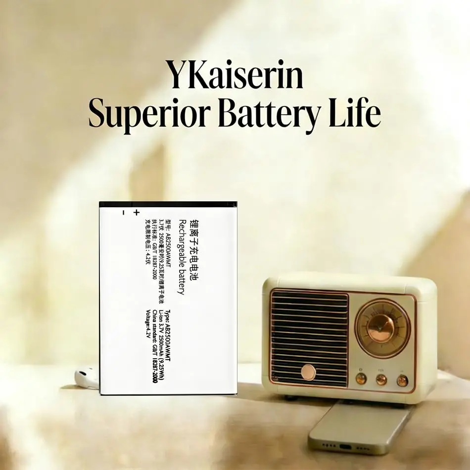 

2500mAh Reliable Power Supply Mobile Phone Battery AB2500AWMT For Philips S318 CTS318