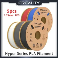 Creality PLA Filament 1.75mm Hyper PLA Combination 5pcs High Speed 30-600mm/s 3D Printer Filament 1KG Fit Most FDM 3D Printers