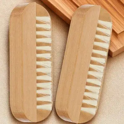 

2Pcs Nail Brush Fingernail Scrub Brush Cleaning Tool Portable Dual Sided Nail Cleaner for Fingers and Toenails