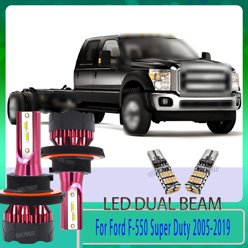 

Safety Night Driving with LED 9008/H13 Dual High/Low Beam For Ford F-550 Super Duty 2005 2006 2007 2008 2009 2010 2011-2019