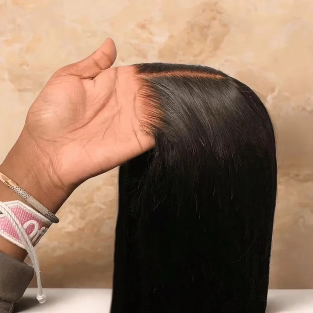 4x4 Wear And Go HD Lace Glueless Wigs 250 Density 13x4 13x6 Human Hair Straight Lace Front Wig Human Hair Pre Plucked With Baby Hair Straight Brazil On Sale