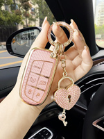 Suitable for Jeep Keycase Compass Cherokee Grand Commander Grand Herokee Renegade Fiat keycover keyshell keychain buckle