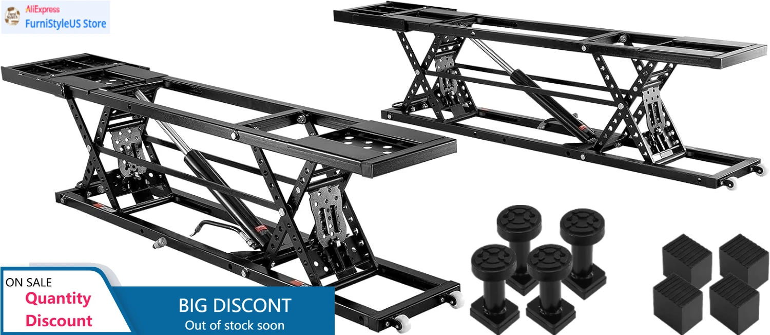 

Мощный подъемник для грузовиков из углеродистой стали с блоком питания 120В, портативный автомобильный подъемник - грузоподъемность 7000 фунтов, максимальная высота подъема 26,8 дюйма. Высота