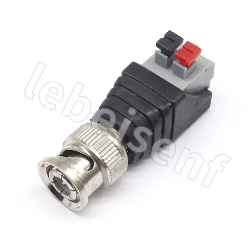Imagen 2 del producto Conector BNC macho a terminal extruido Q9, conector de video de vigilancia de 50ohm, adaptador de terminal tipo prensa
