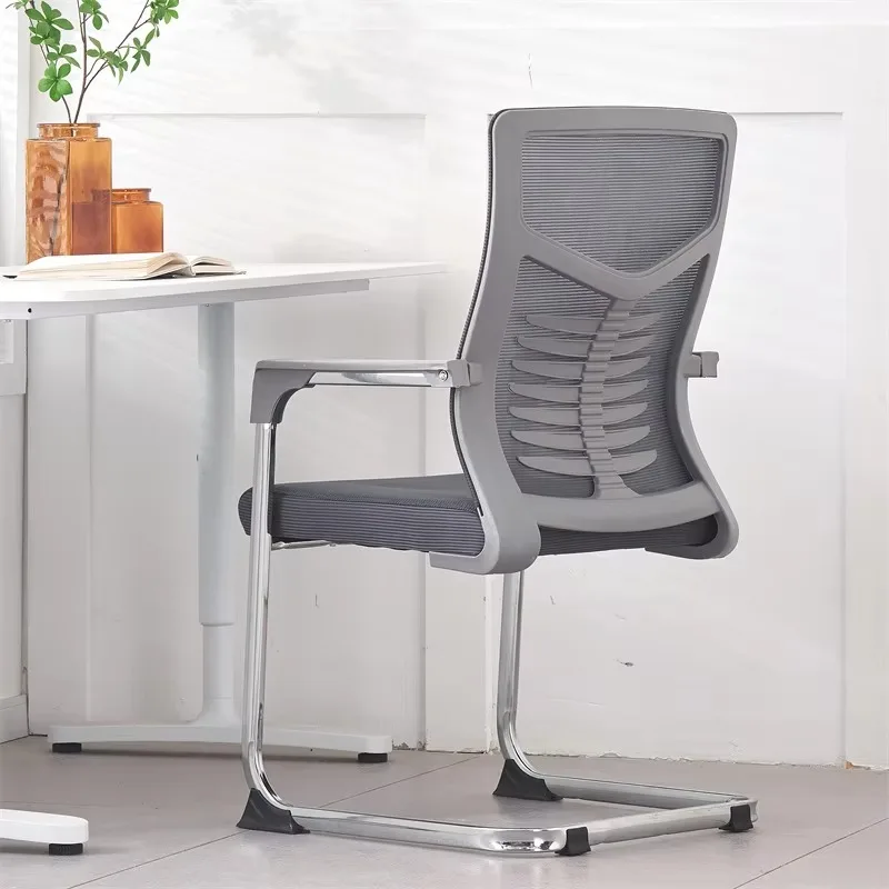 Ergonomic Mesh Office Chair Heavy Duty Plush Executive Fabric Stackable Reception Area Chair For Conference Room