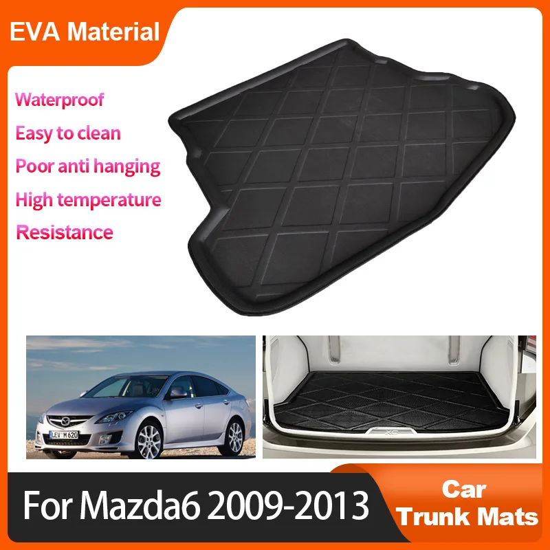 

Auto Trunk Mats For Mazda6 Mazda 6 2009 2010 2011 2012 2013 Car Rear Cargo Liner Waterproof Protector Storage Pad Accessories