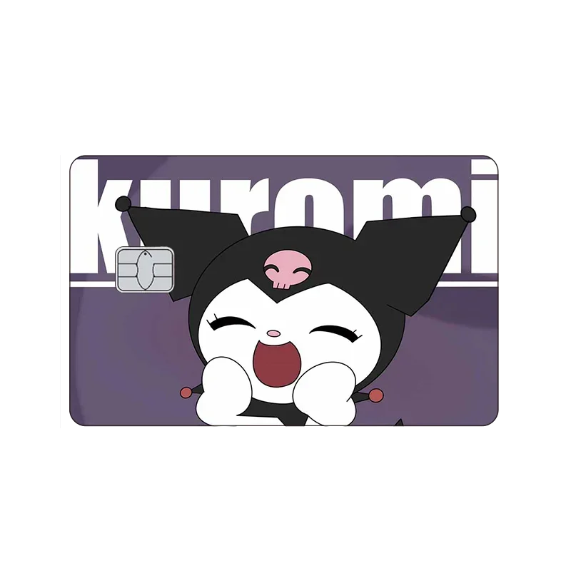 Sanrios New Cartoon Cute Credit Debit Card Stickers Hello Kitty Hd Pvc Waterproof Sticker Decor Kuromi My Melody Bank Card Decal