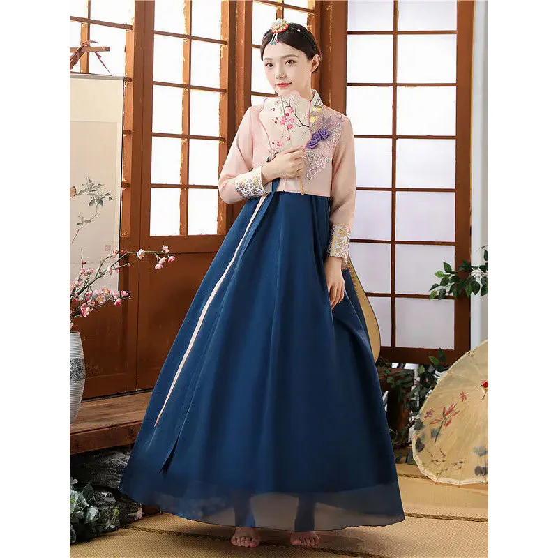 

한복 traditional Korean clothing hanbok dress for women ancient palace robe V-neck national performance wedding dress Asien style