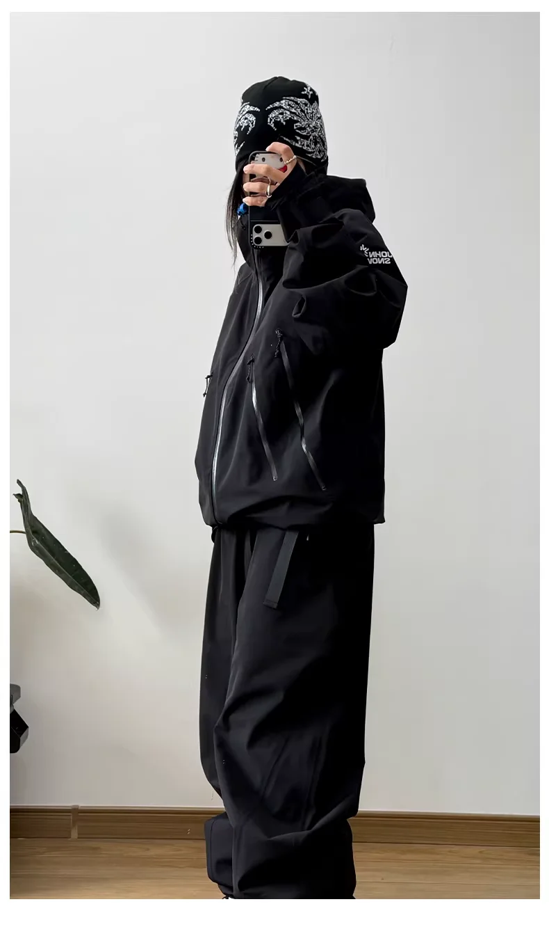 JOHN SNOW 2025 Unisex Professioneller Snowboard-Anzug Wasserdicht Winddicht Vollständig Versiegelte Nähte Skijacke & -Hose für Outdoor-Sportarten – Detail 25