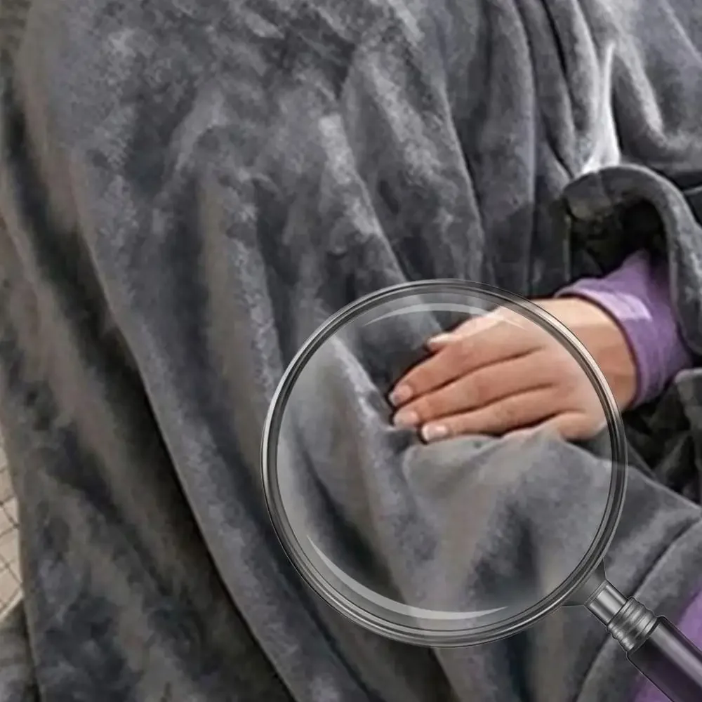 

USB Electric Heated Blanket 3 Heating Levels Fleece Heated Blanket Portable Body Warmer Blanket Cape for Household and Office