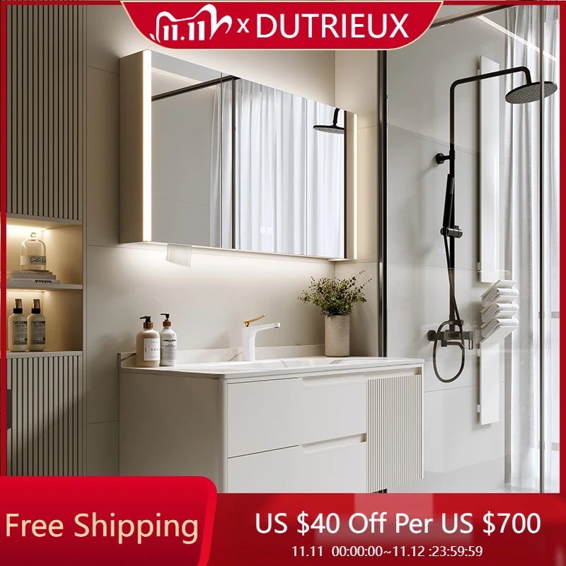 

Floor Partitions Bathroom Cabinet Buffet Kitchen Perfume Organizer Storage Mirror Cupboard Vanity Narrow Gabinete Furniture