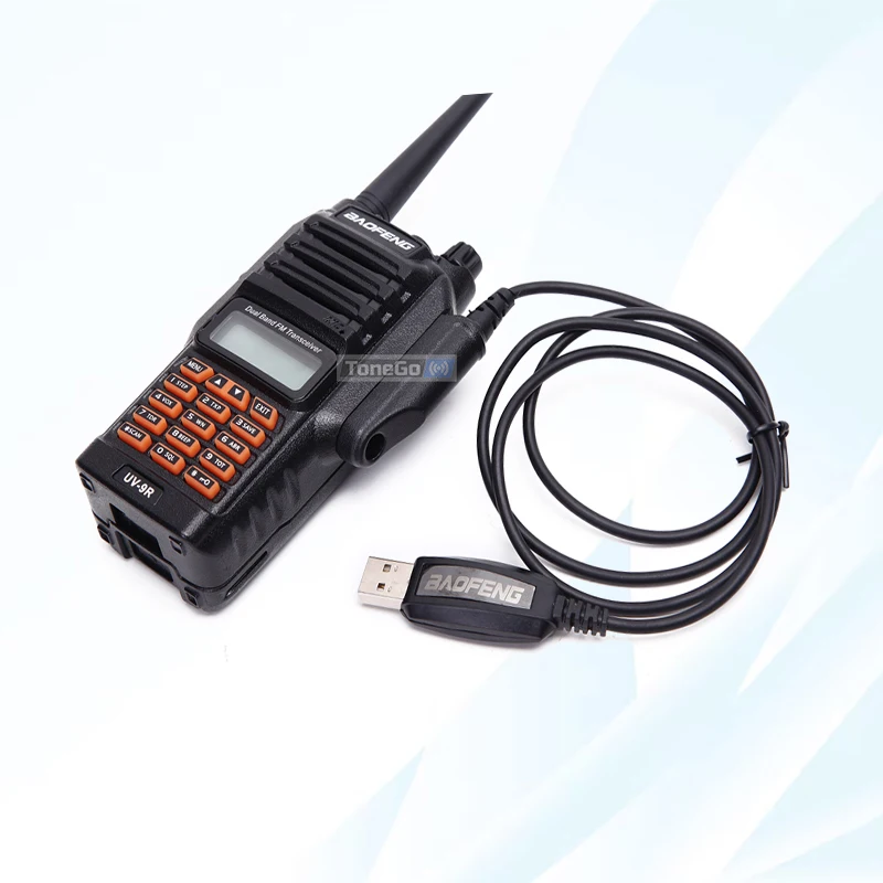 Original Baofeng UV9R Plus Walkie Talkie USB Programming Cable With CD Driver For Pofung UV-XR A-58 UV-9R BF-9700 BF-A58 Radio